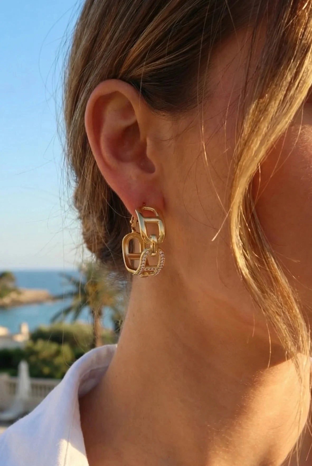 Boucles d’oreilles en acier inoxydable