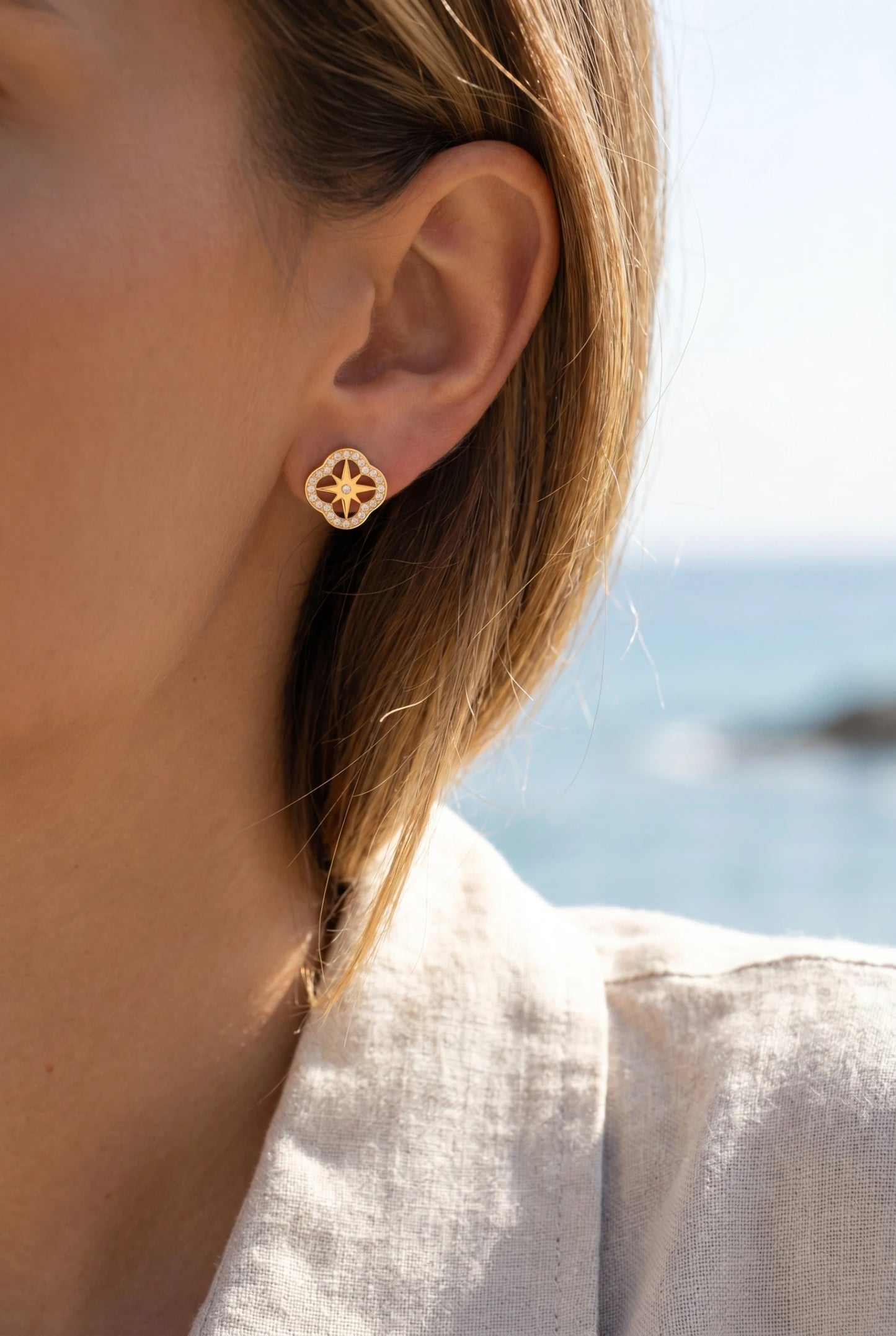 Boucles d’oreilles en acier inoxydable