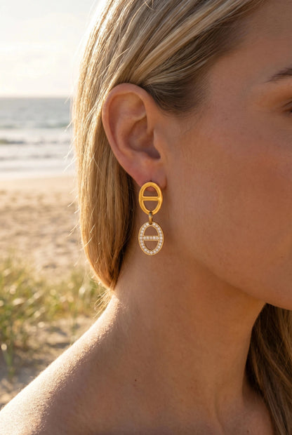 Boucles d’oreilles en acier inoxydable