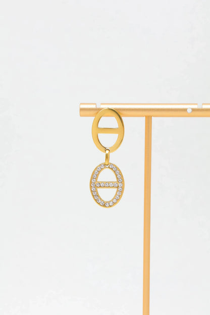 Boucles d’oreilles en acier inoxydable