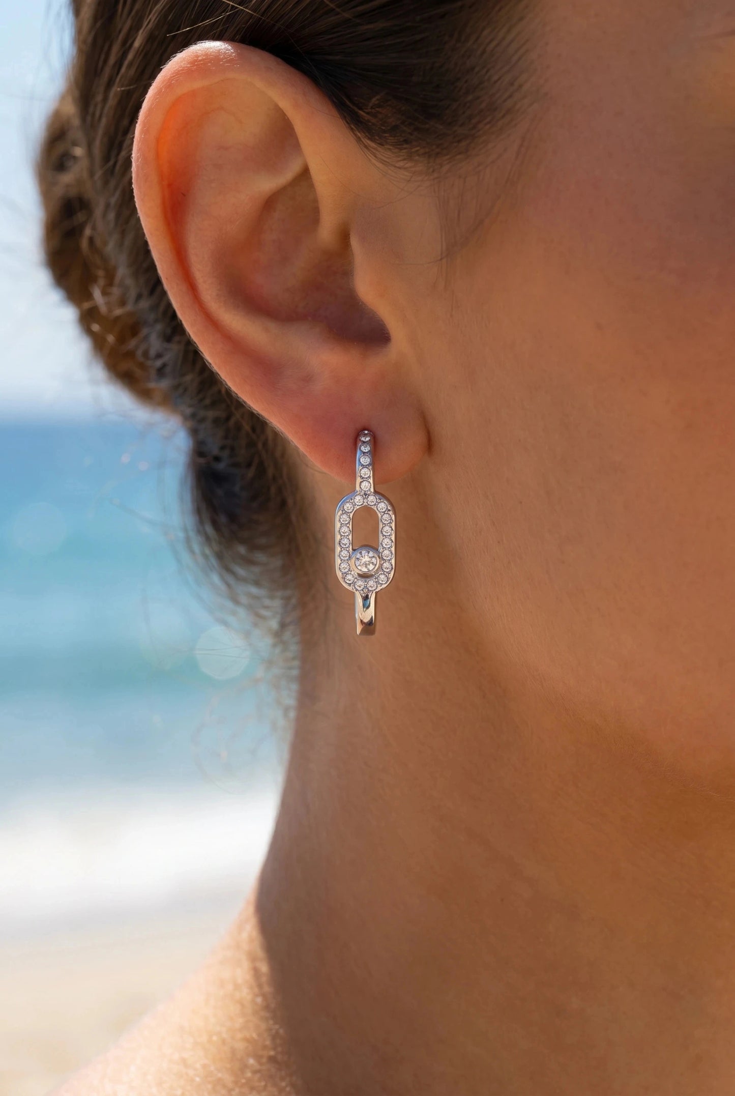 Boucles d’oreilles en acier inoxydable