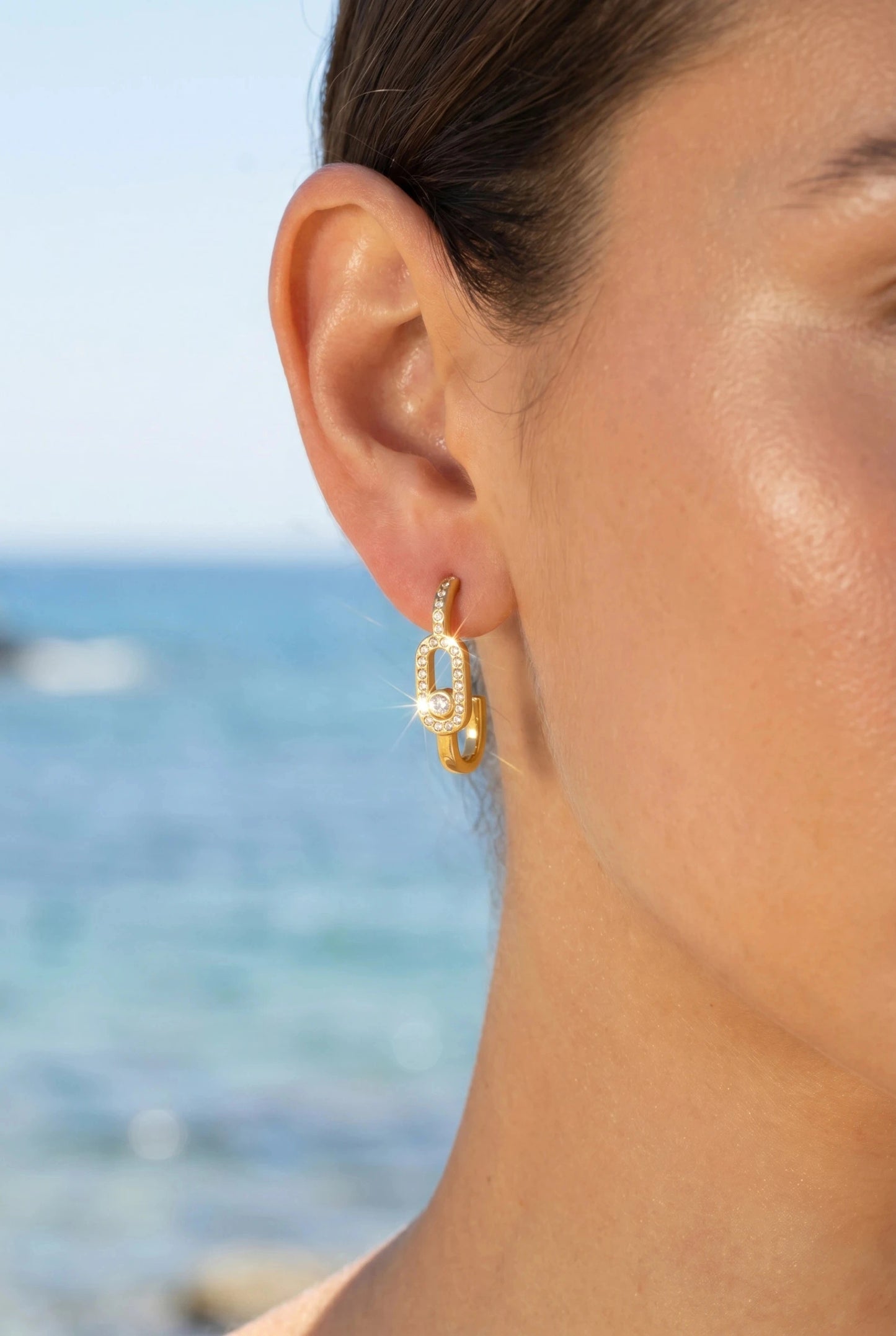 Boucles d’oreilles en acier inoxydable