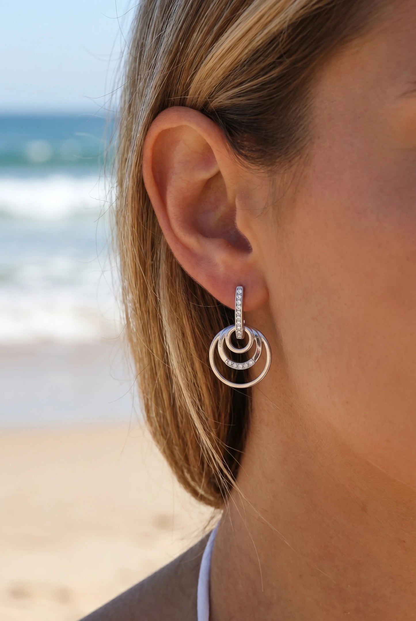 Boucles d’oreilles en acier inoxydable