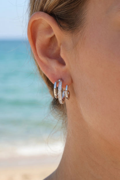 Boucles d’oreilles en acier inoxydable