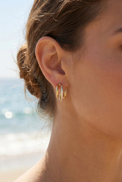 Boucles d’oreilles en acier inoxydable