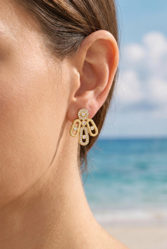 Boucles d’oreilles en acier inoxydable