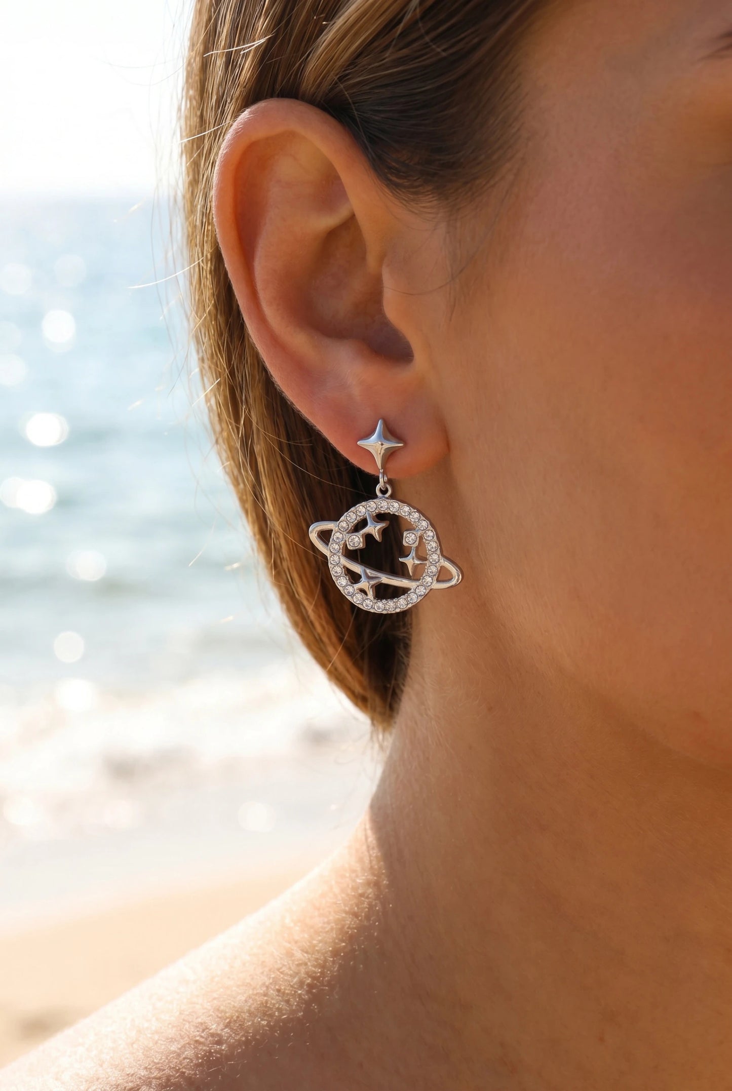 Boucles d’oreilles en acier inoxydable
