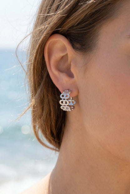 Boucles d’oreilles en acier inoxydable