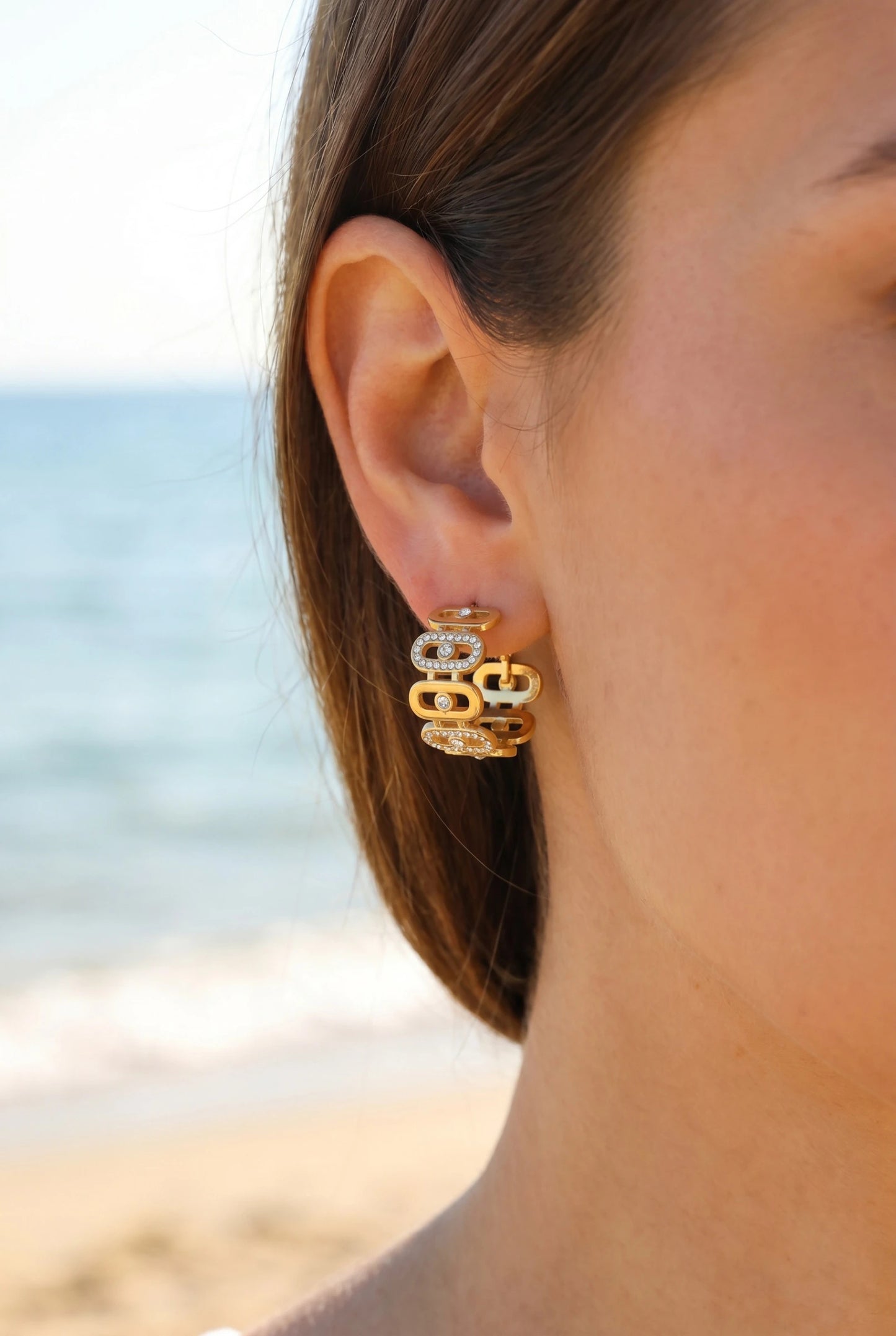 Boucles d’oreilles en acier inoxydable