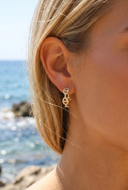 Boucles d’oreilles en acier inoxydable