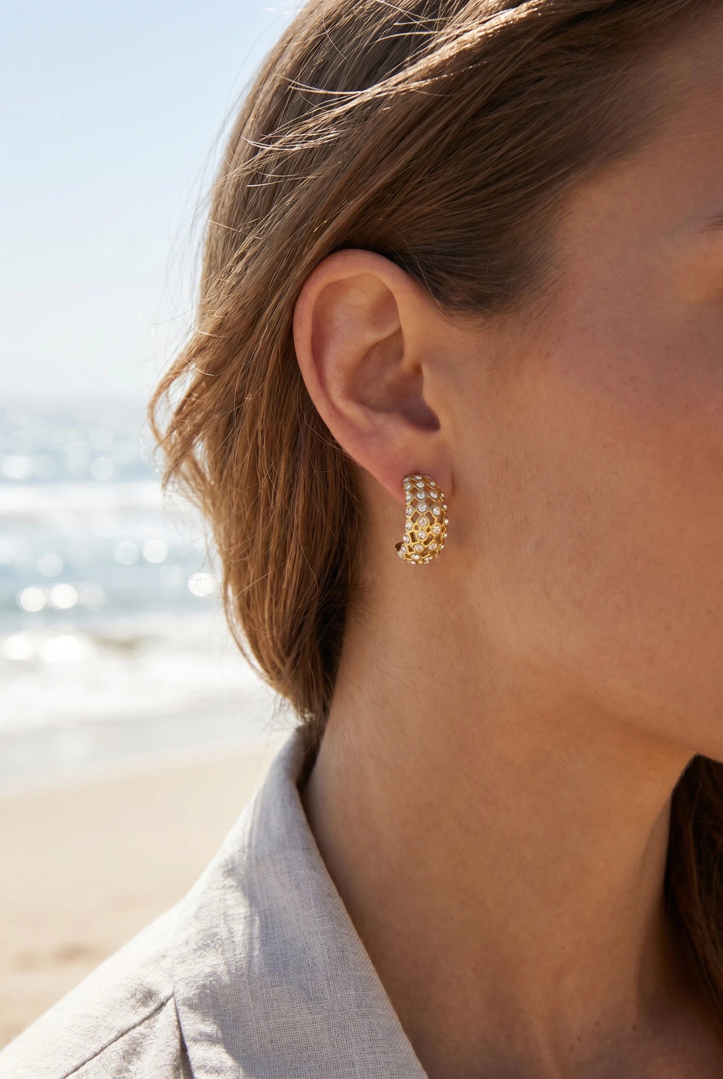 Boucles d’oreilles en acier inoxydable