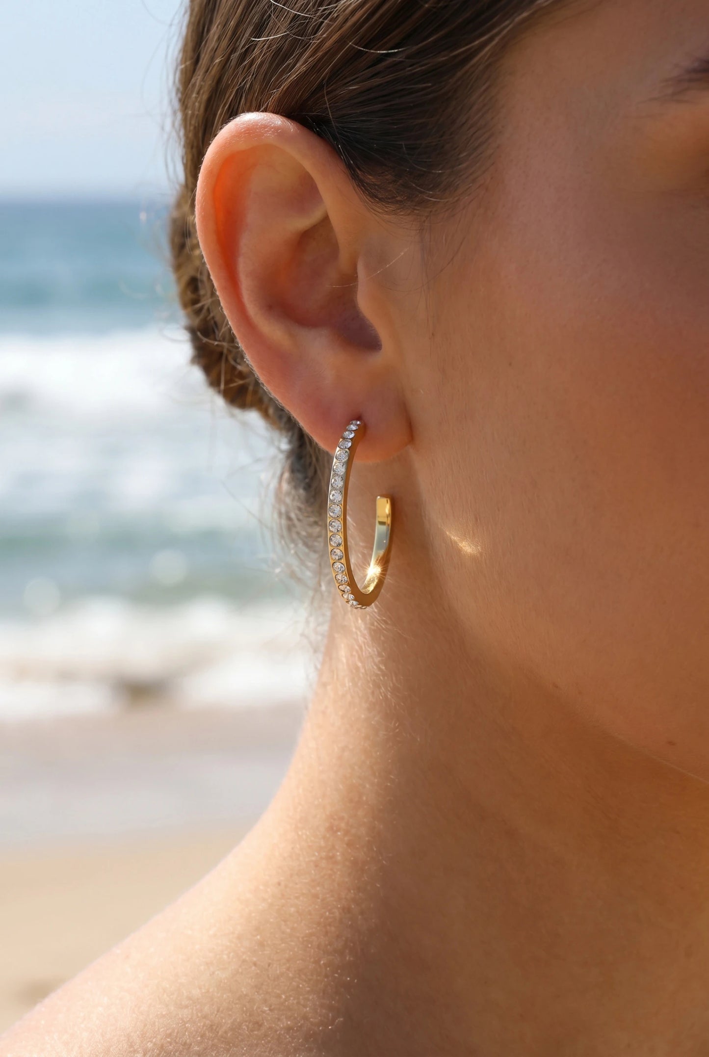 Boucles d’oreilles en acier inoxydable