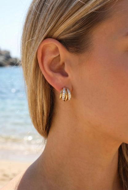 Boucles d’oreilles en acier inoxydable