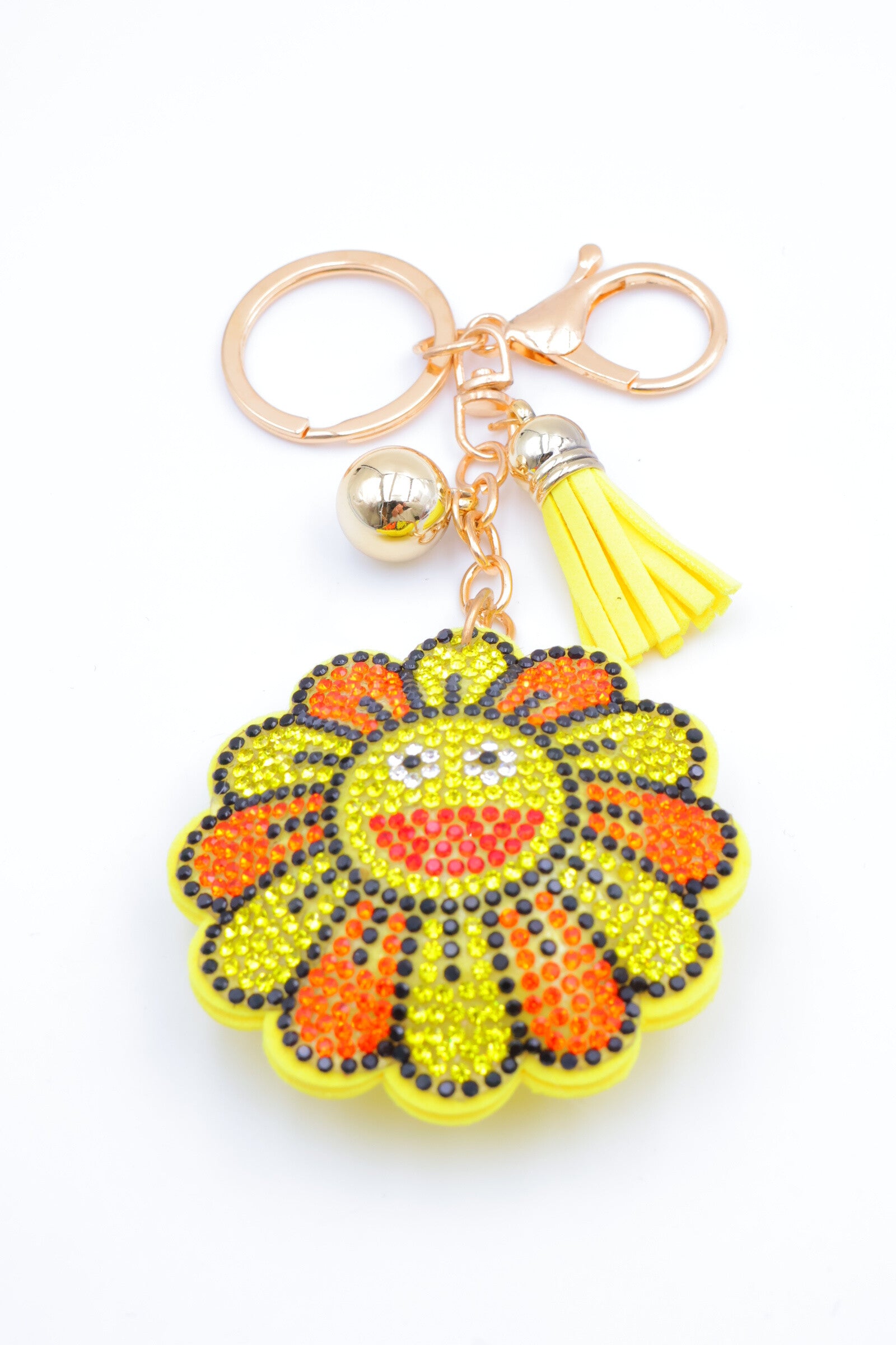 Porte clé tournesol - JAUNE