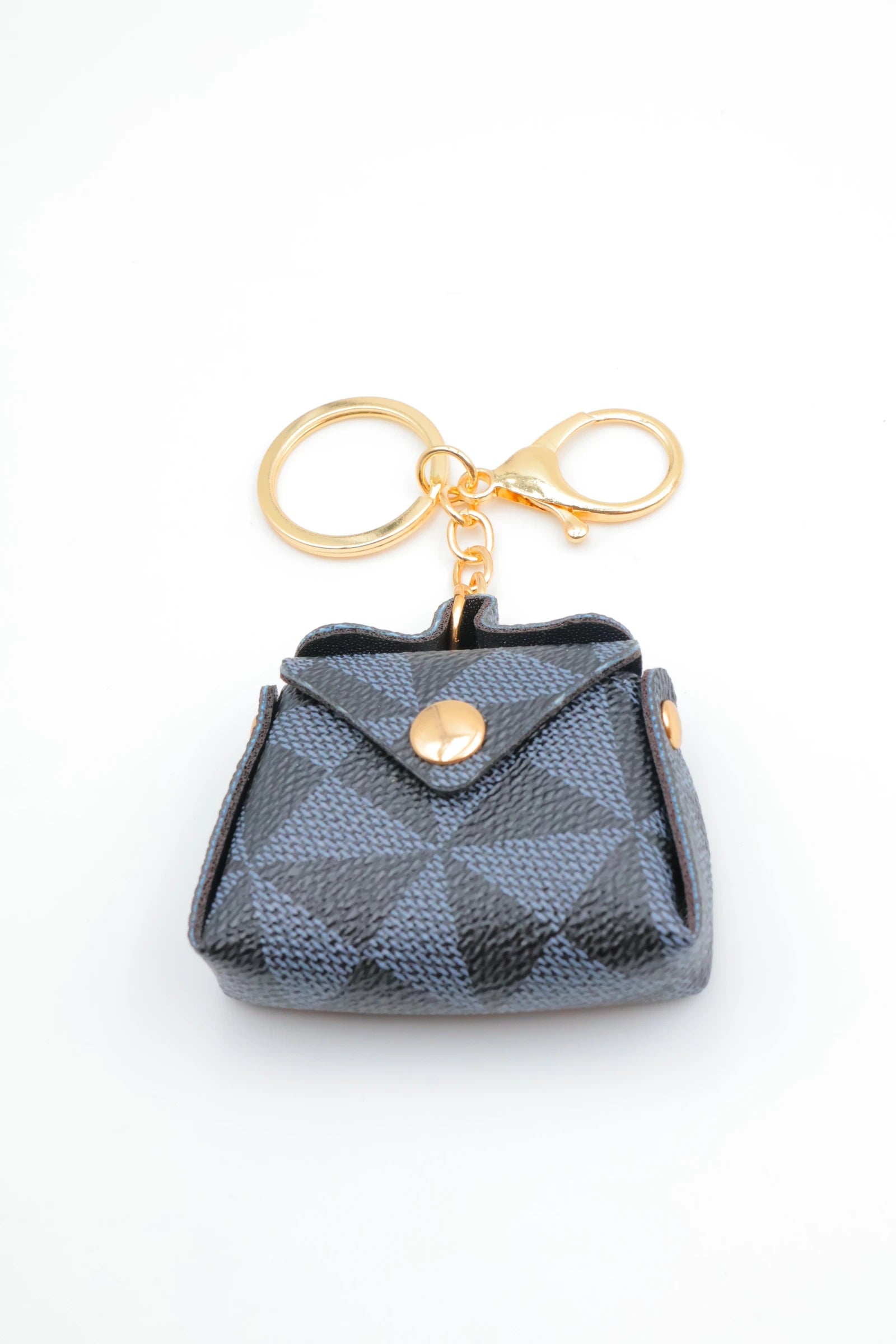 Porte clé sac à main fleur - NOIR