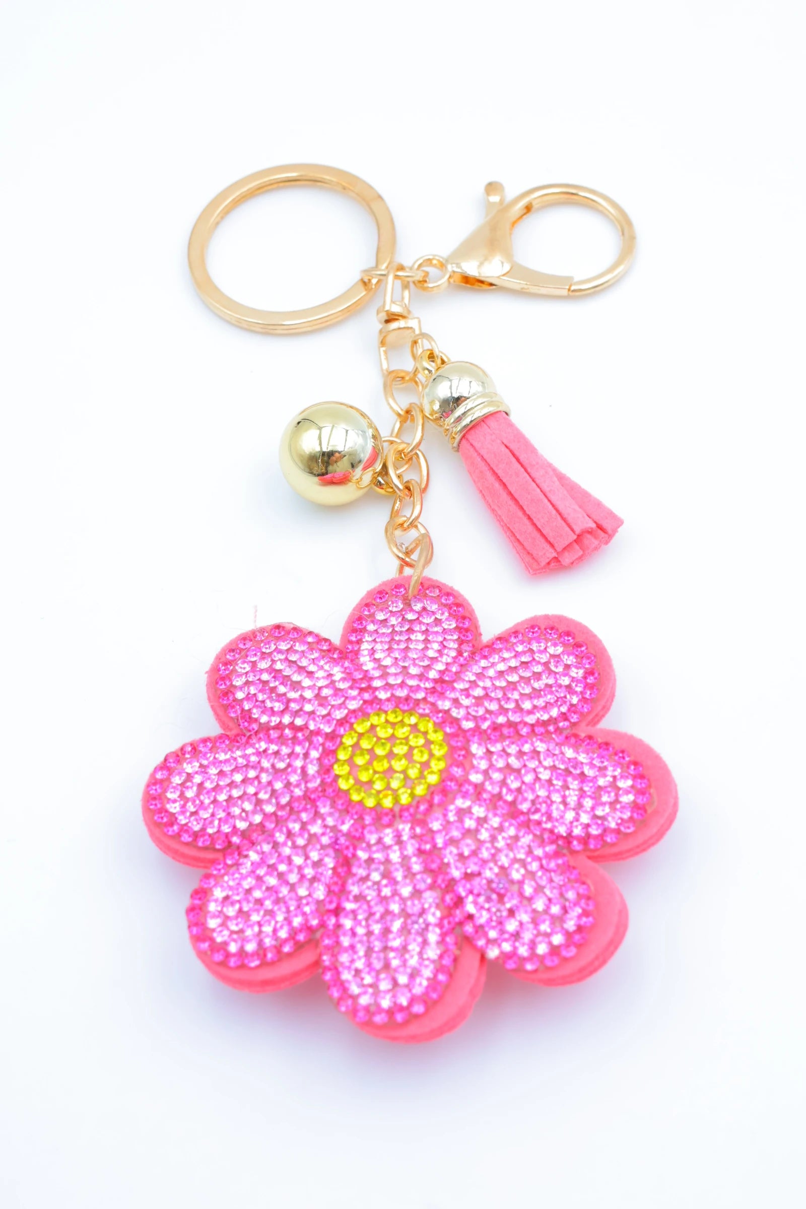 Porte clé tournesol - ROSE