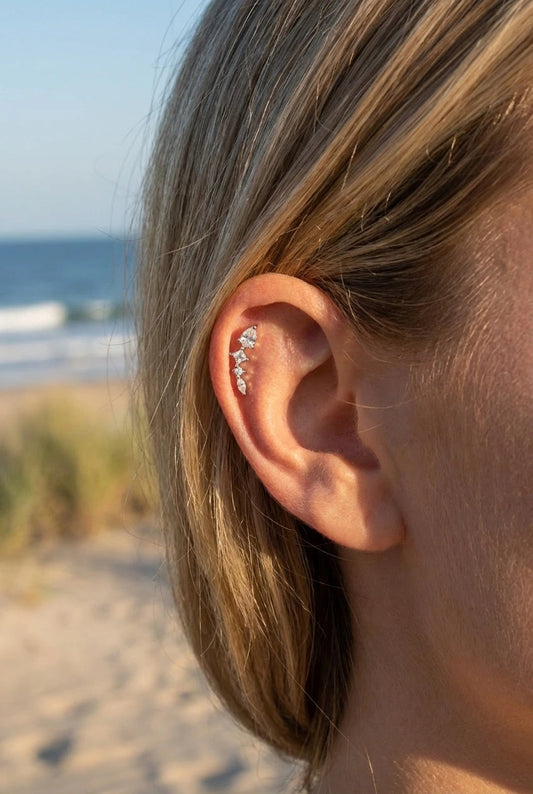 Piercings en acier inoxydable