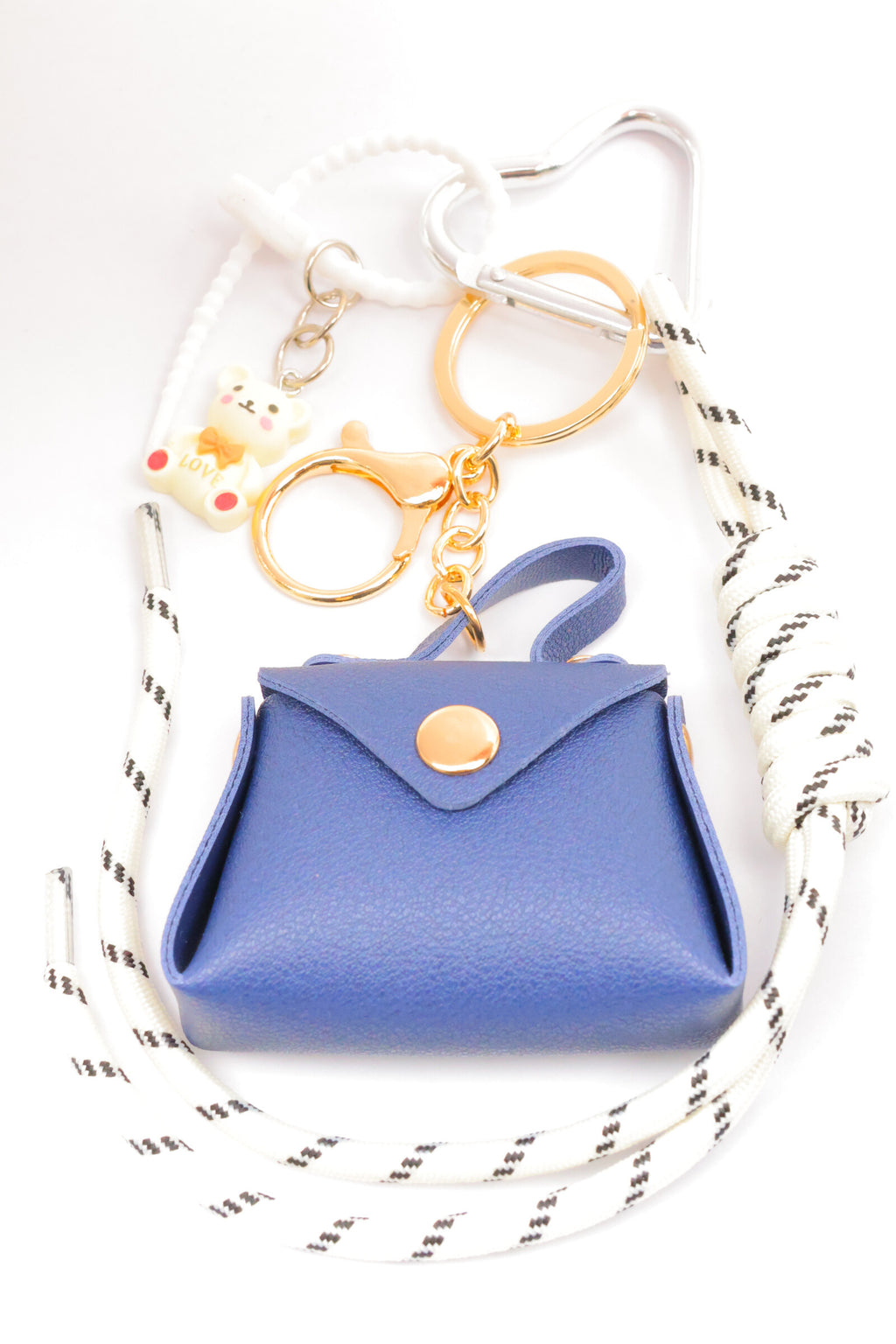 Porte clé sac à main - BLEU MARINE