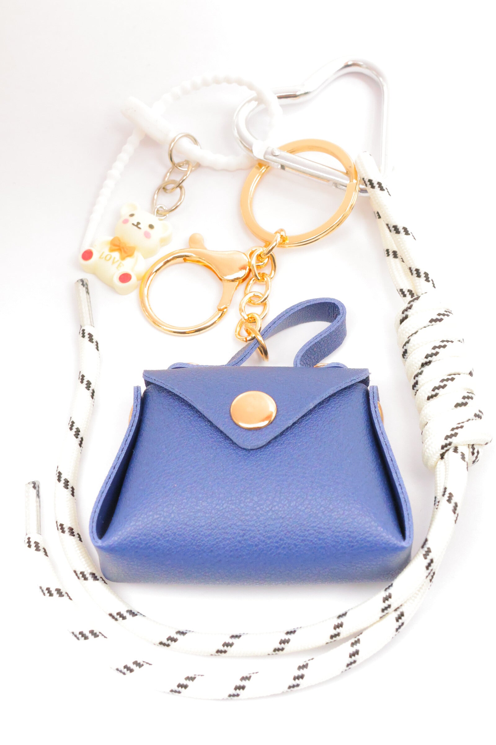 Porte clé sac à main - BLEU MARINE