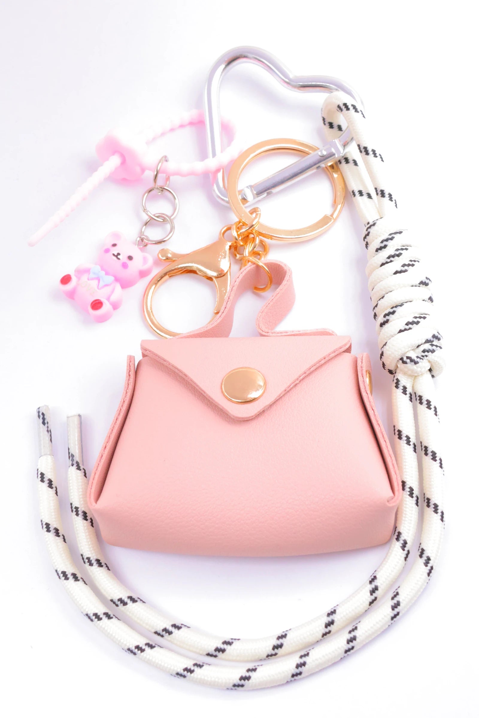 Porte clé sac à main - ROSE