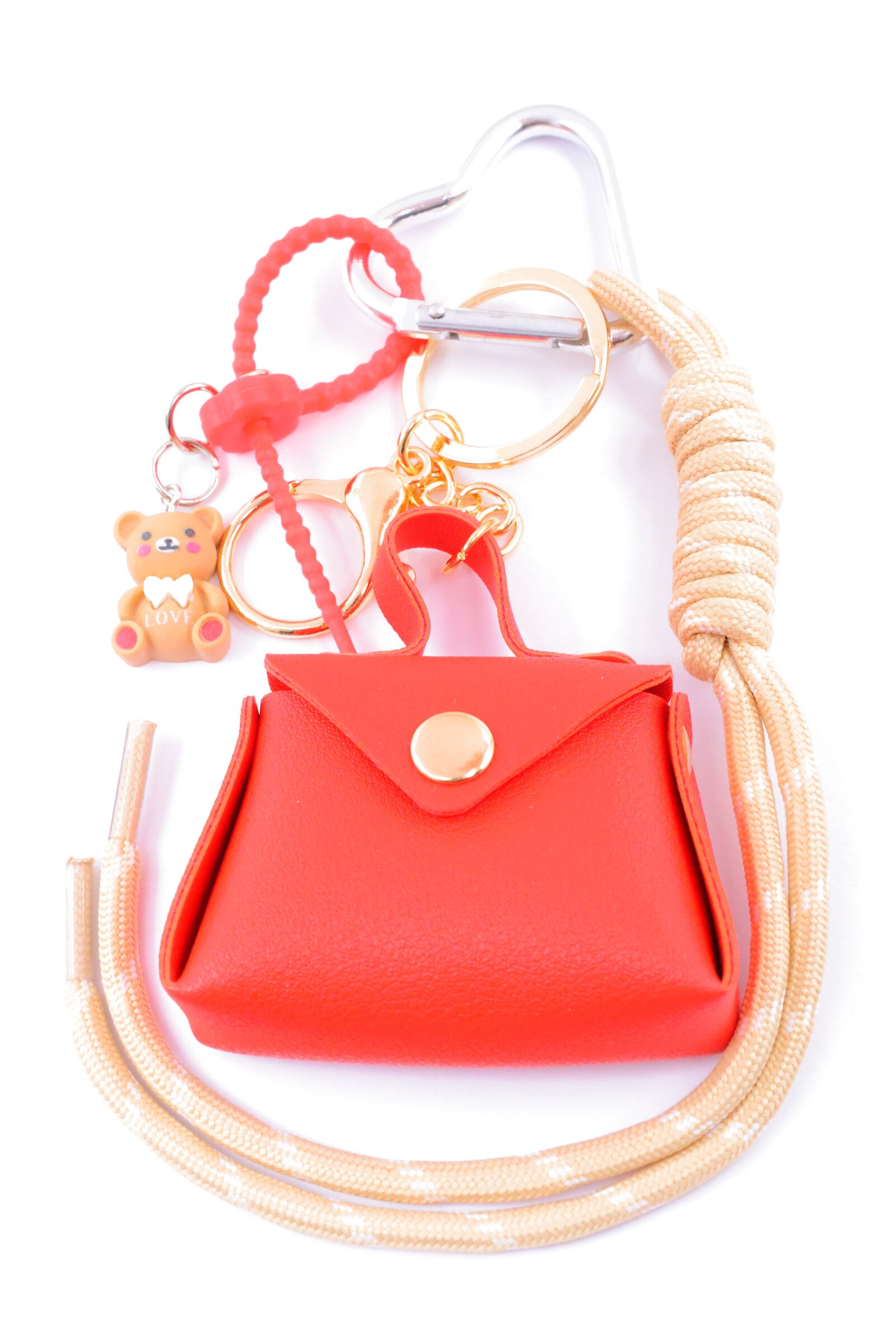 Porte clé sac à main - ROUGE