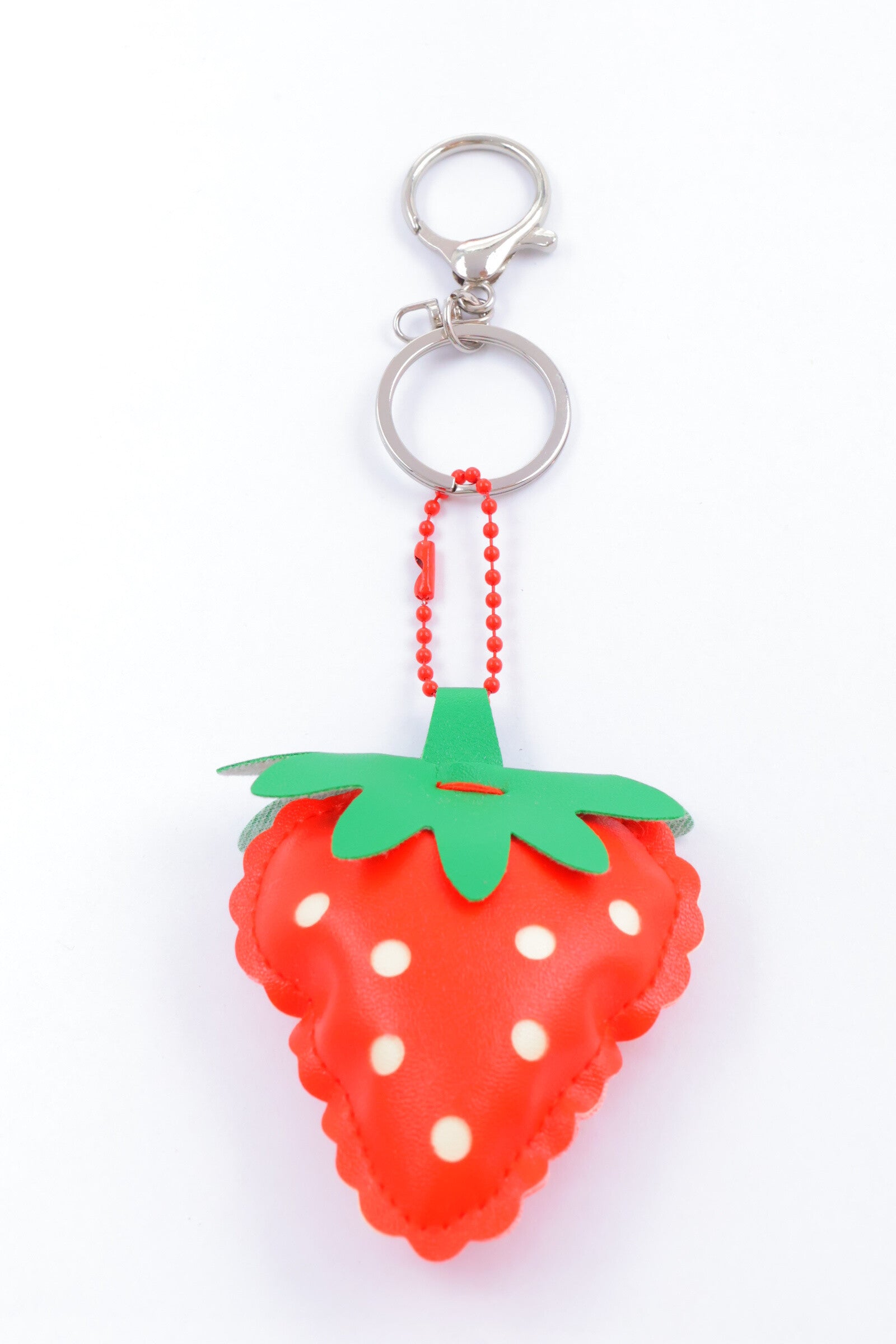 Porte clé fraise - ROUGE