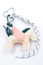 Porte clé cheval - BLANC
