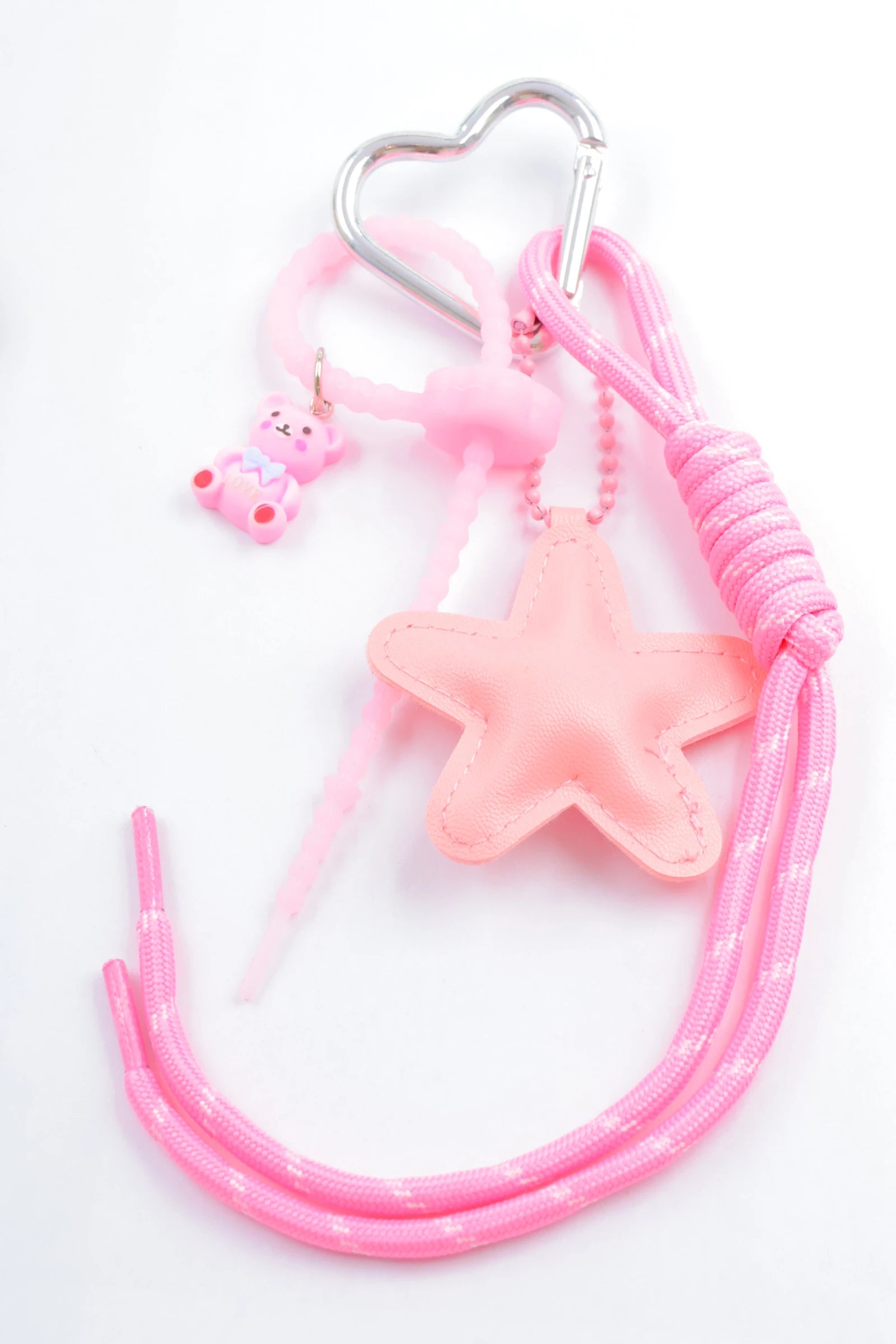 Porte clé étoile - ROSE