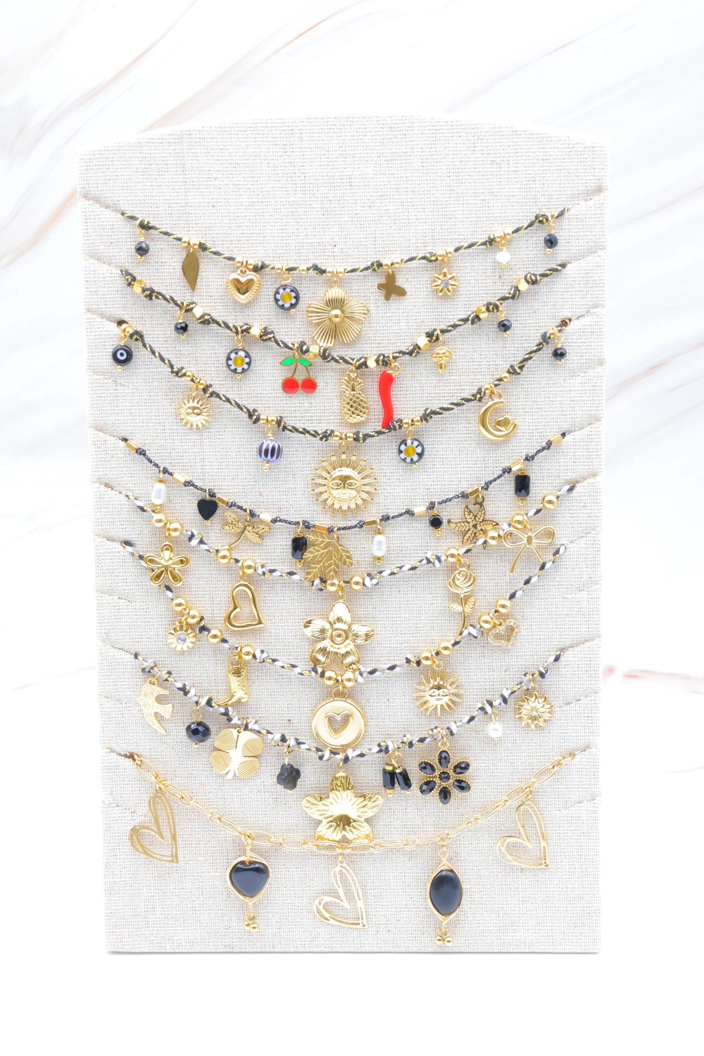 Lots de bijoux avec présentoir