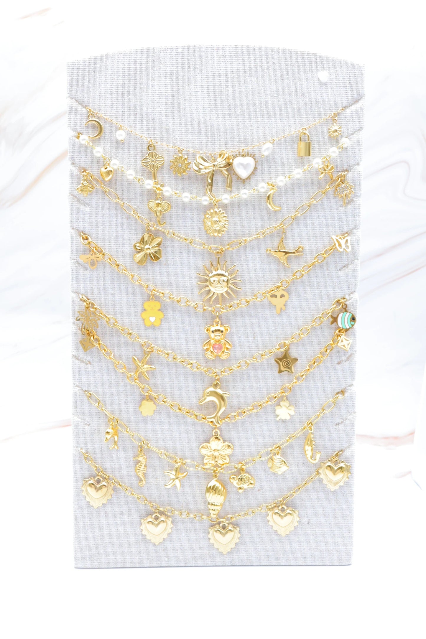 Lots de bijoux avec présentoir