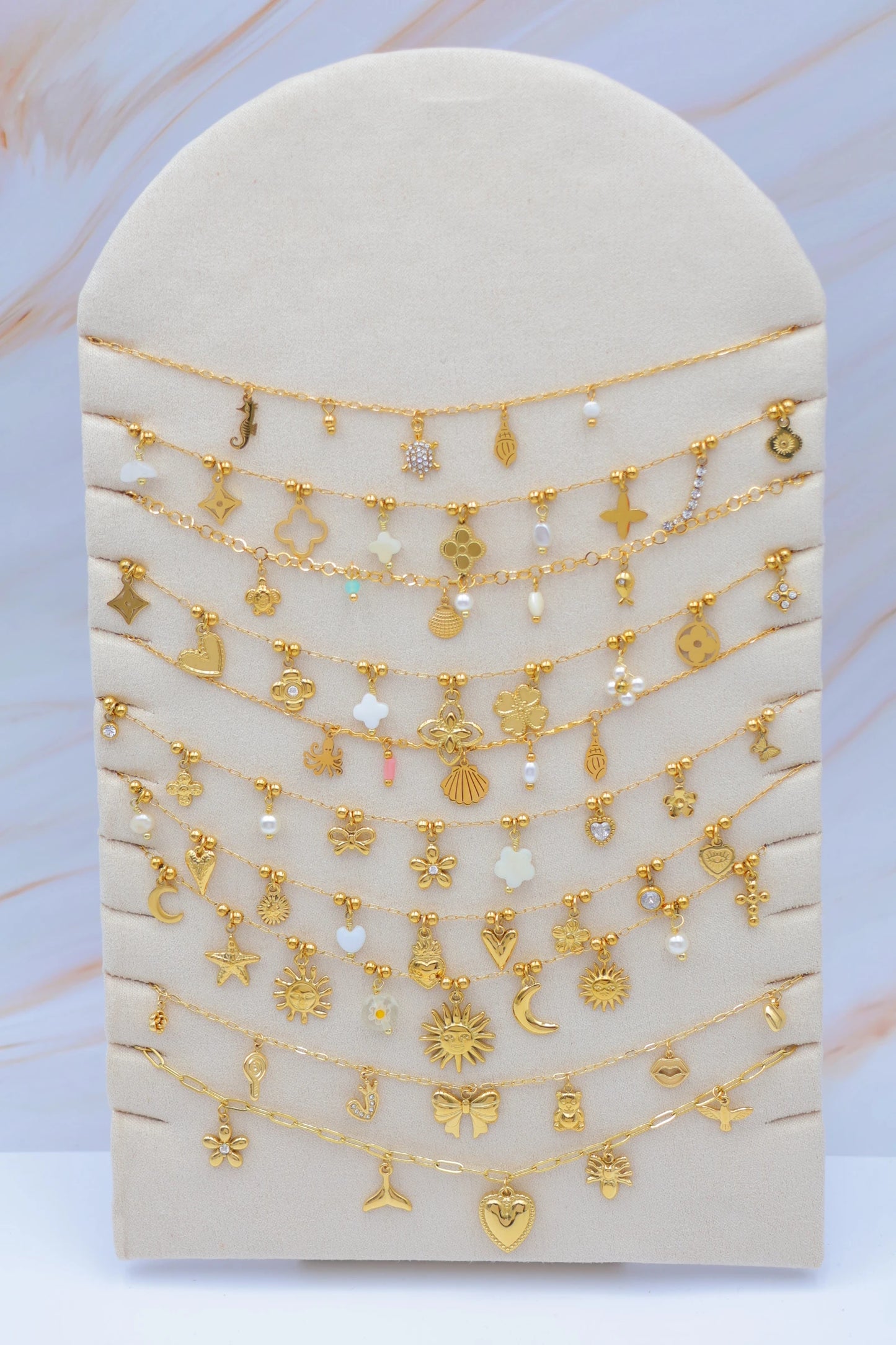 Lots de bijoux avec présentoir