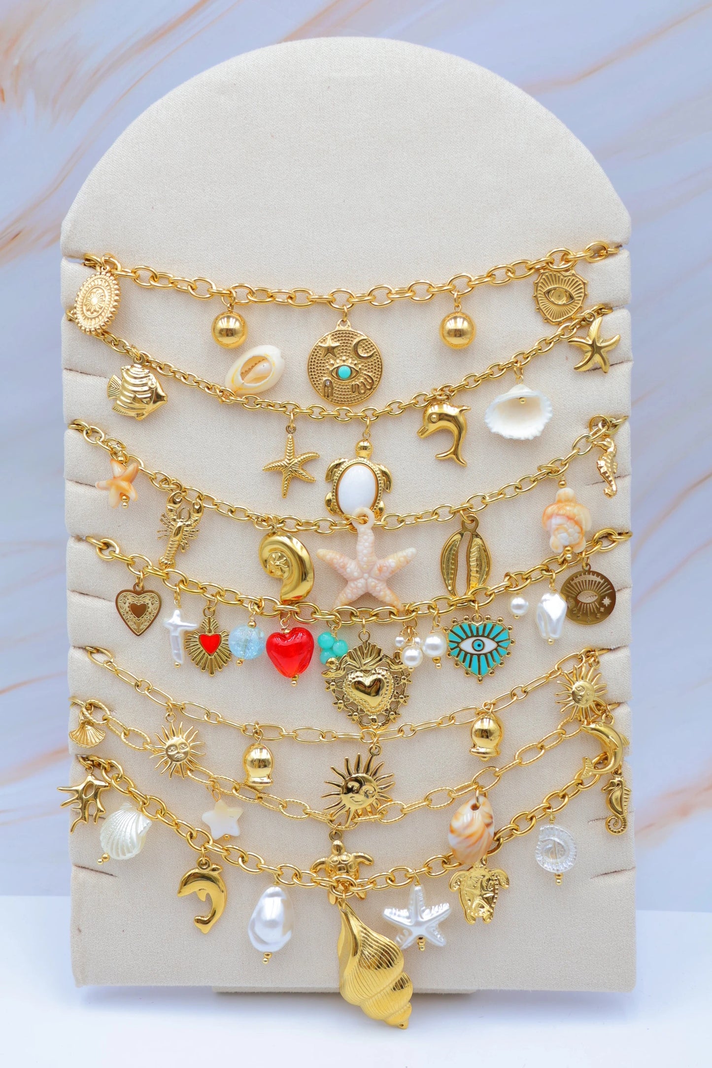 Lots de bijoux avec présentoir