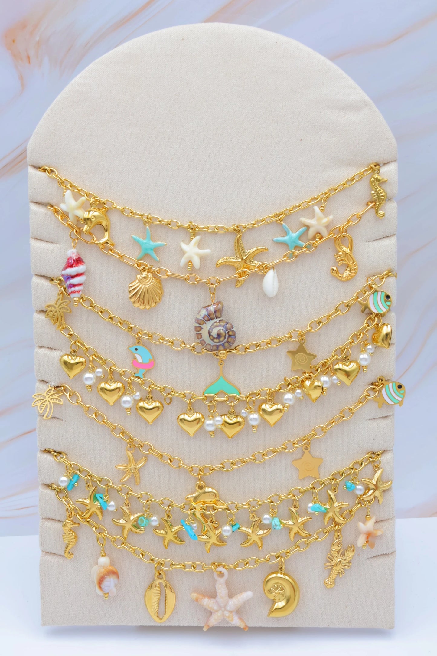 Lots de bijoux avec présentoir