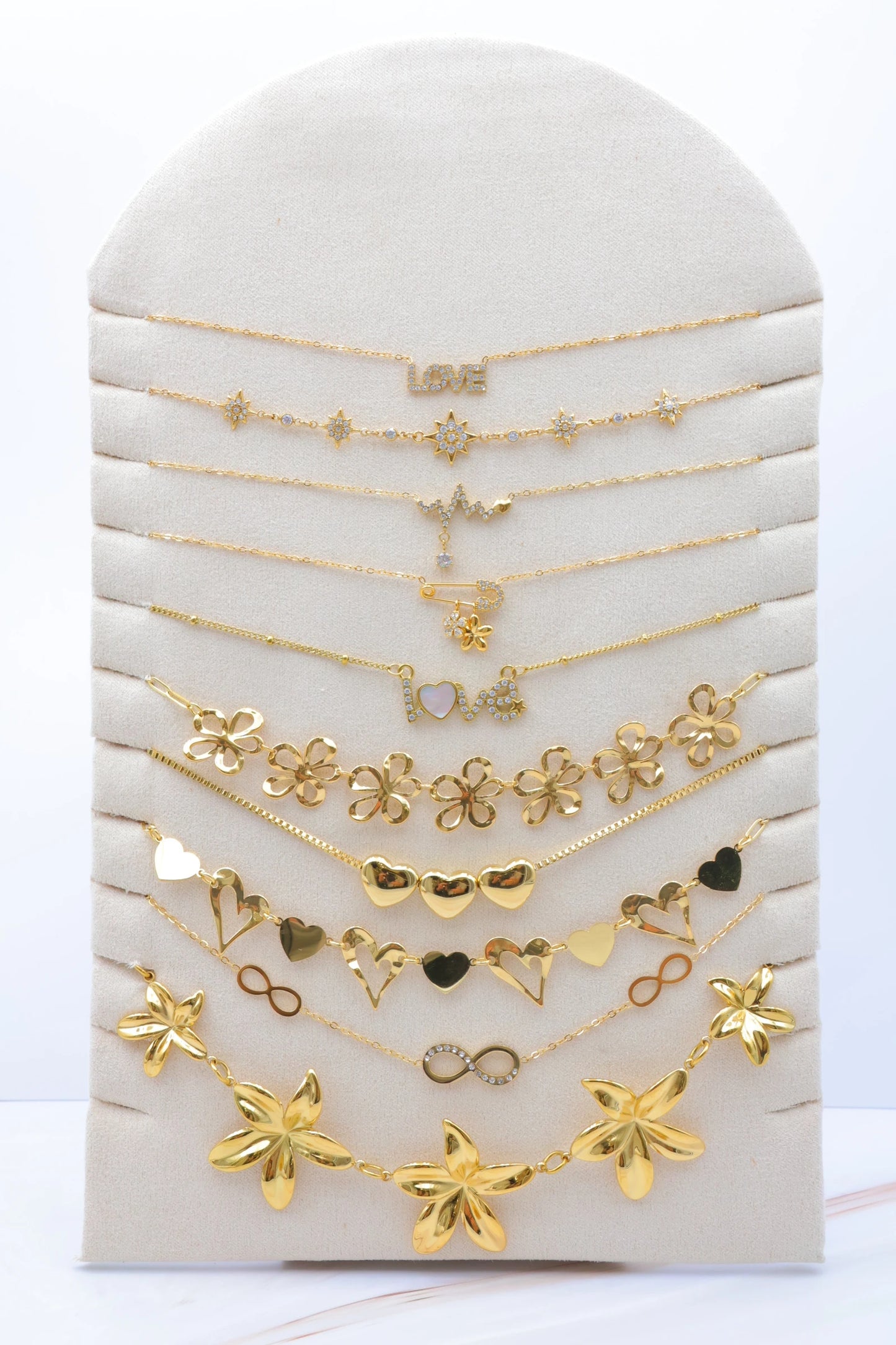 Lots de bijoux avec présentoir