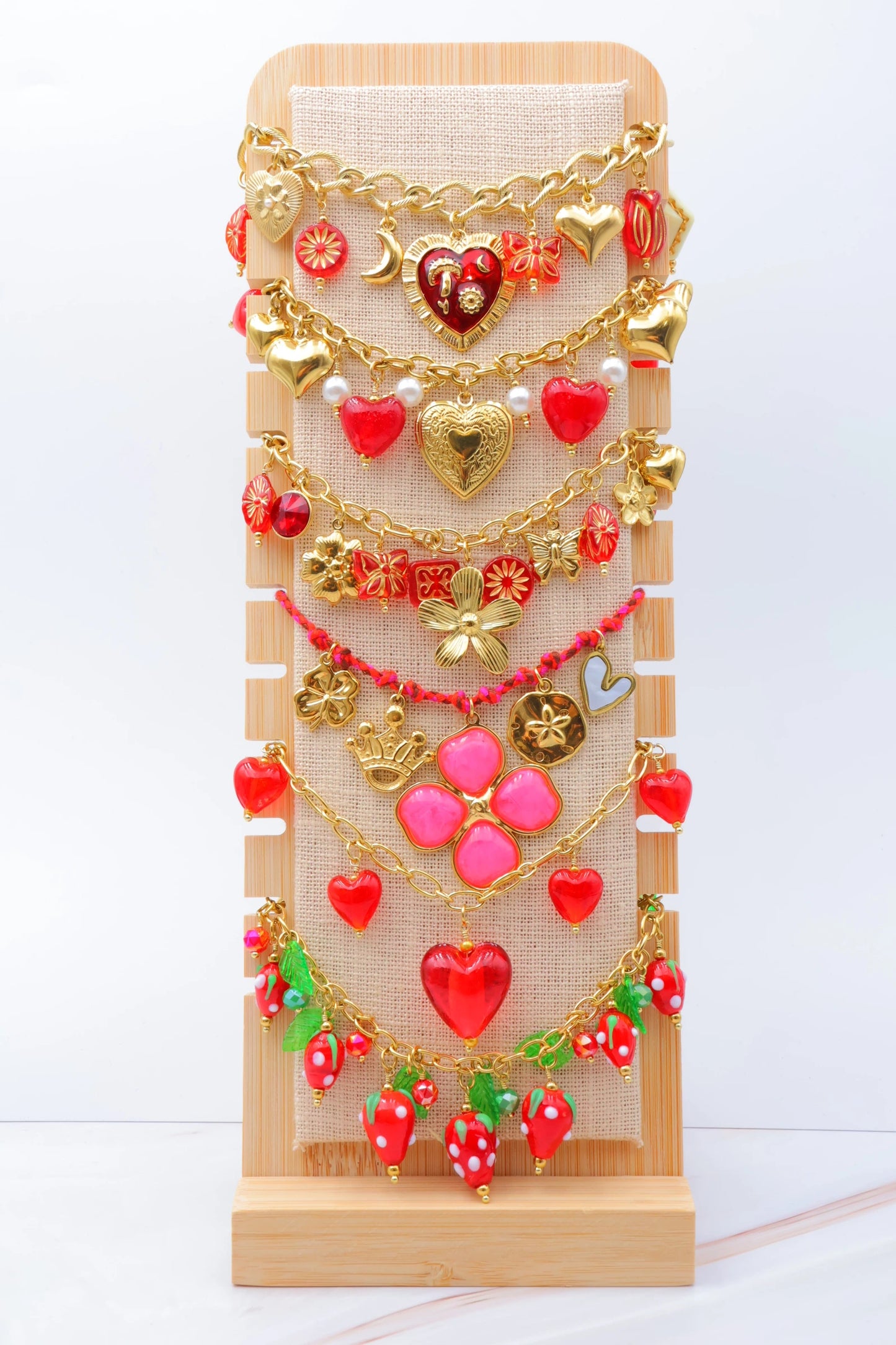 Lots de bijoux avec présentoir