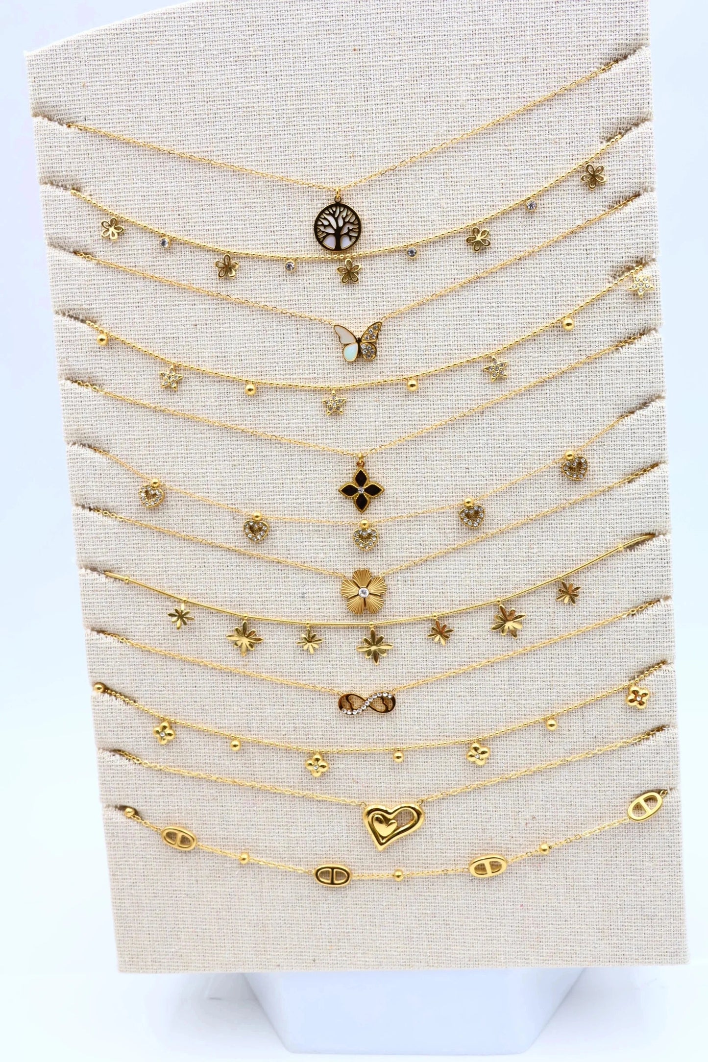 Lots de bijoux avec présentoir