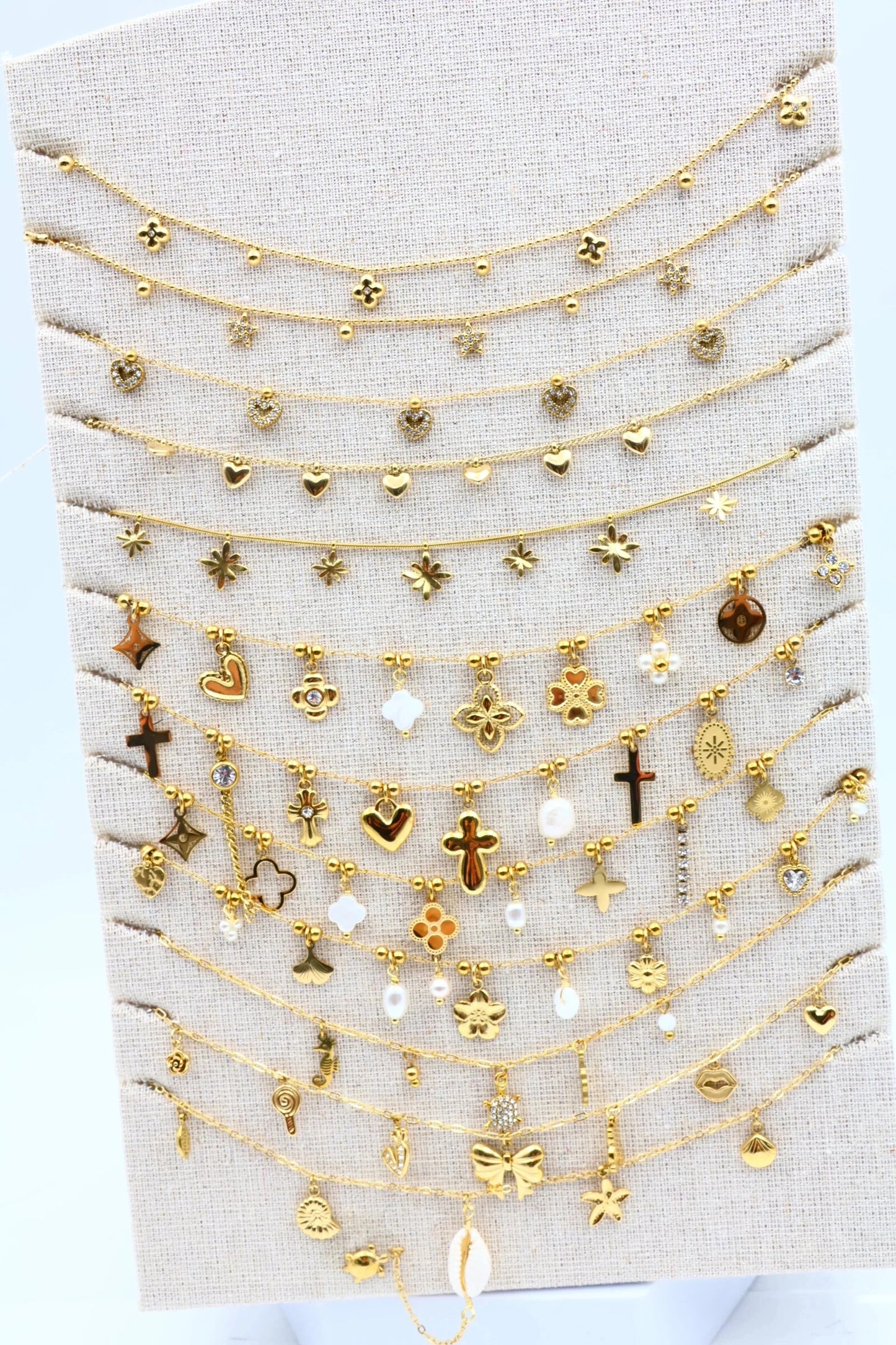 Lots de bijoux avec présentoir