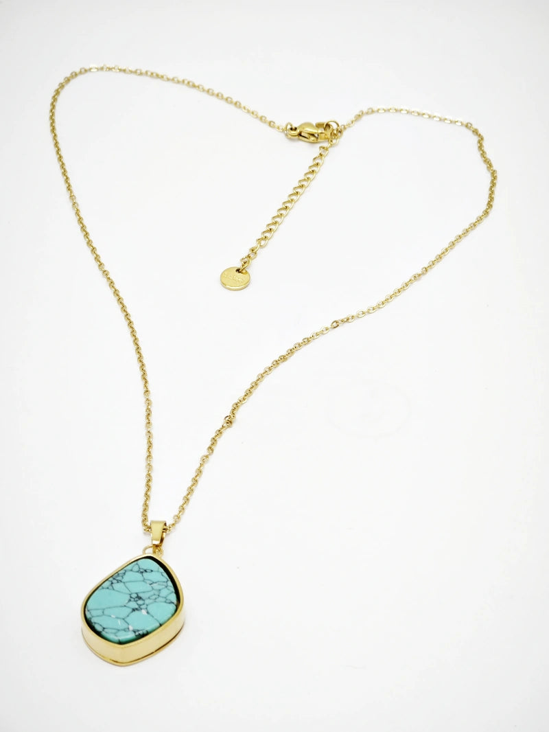 Collier en acier inoxydable - BLEU