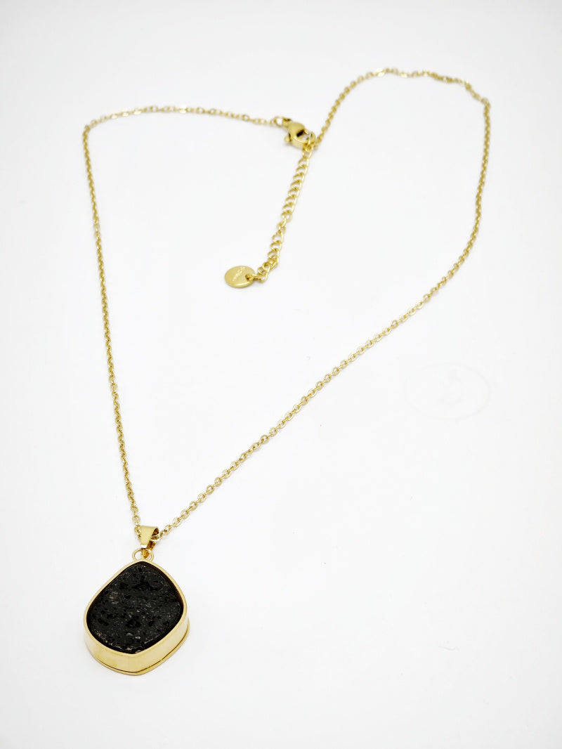 Collier en acier inoxydable - NOIR