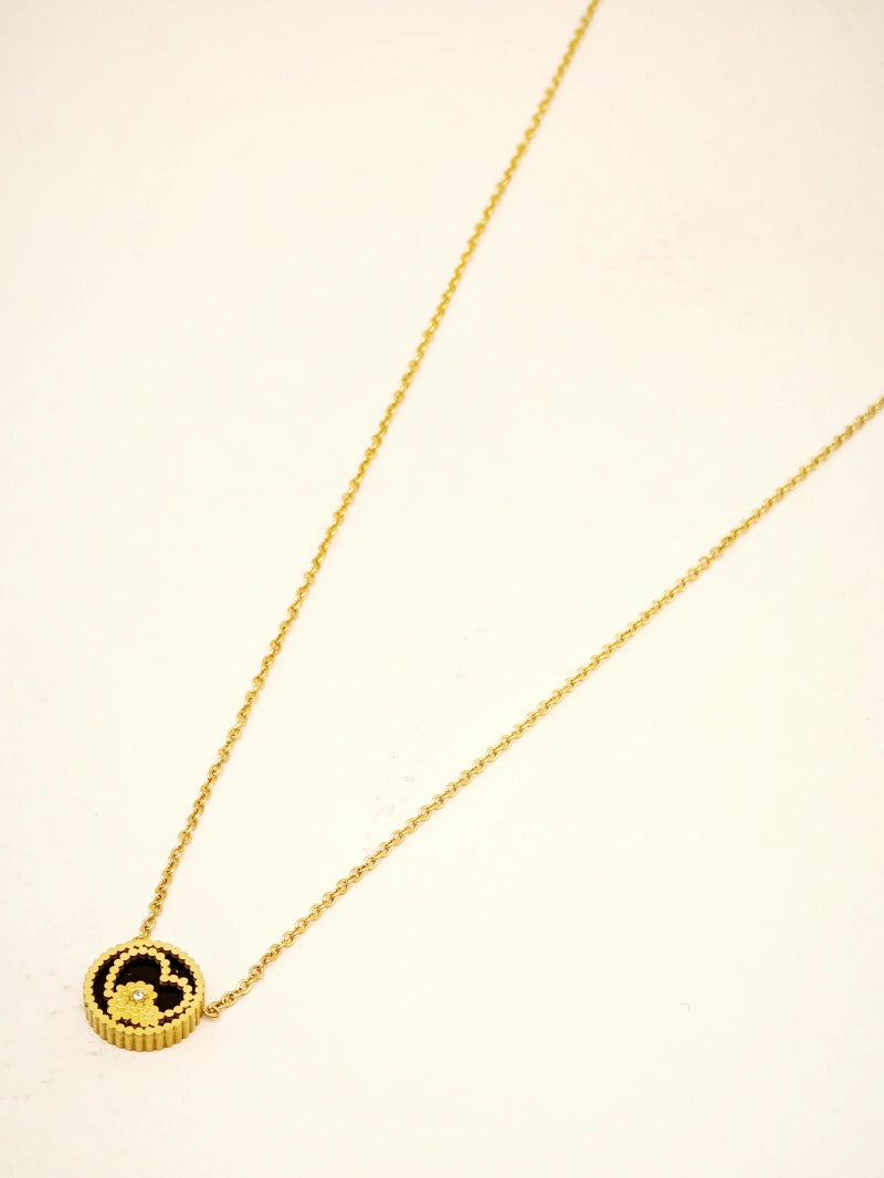 Collier en acier inoxydable - NOIR