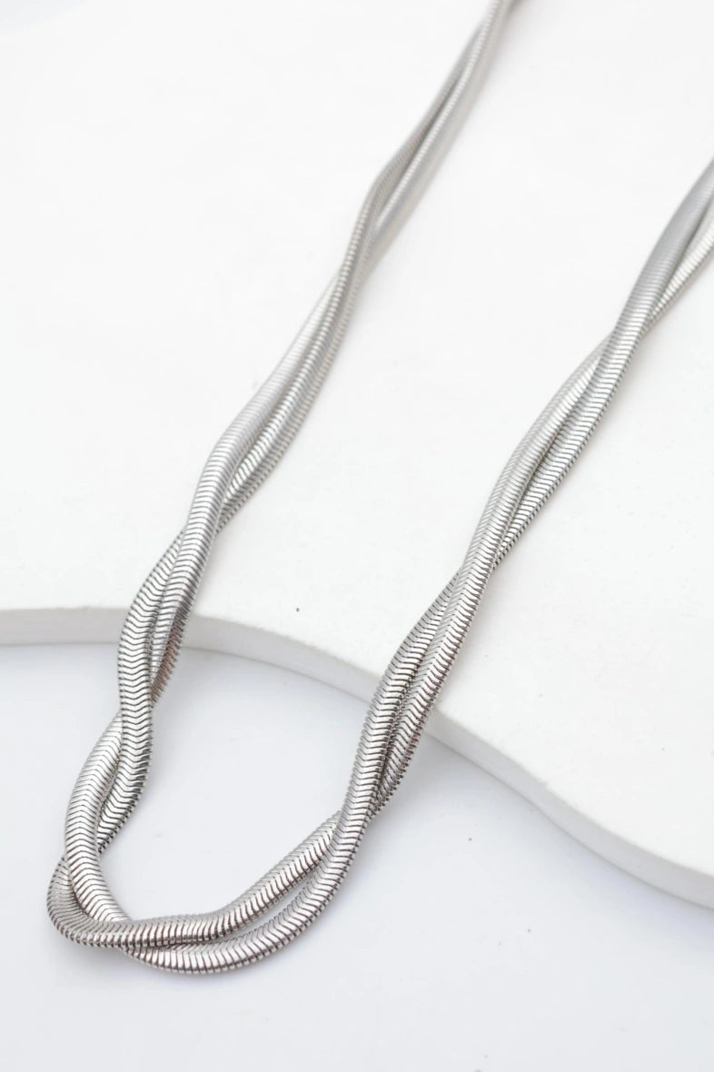 Collier en acier inoxydable - ARGENT
