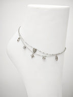 Chaîne de cheville en acier inoxydable - ARGENT