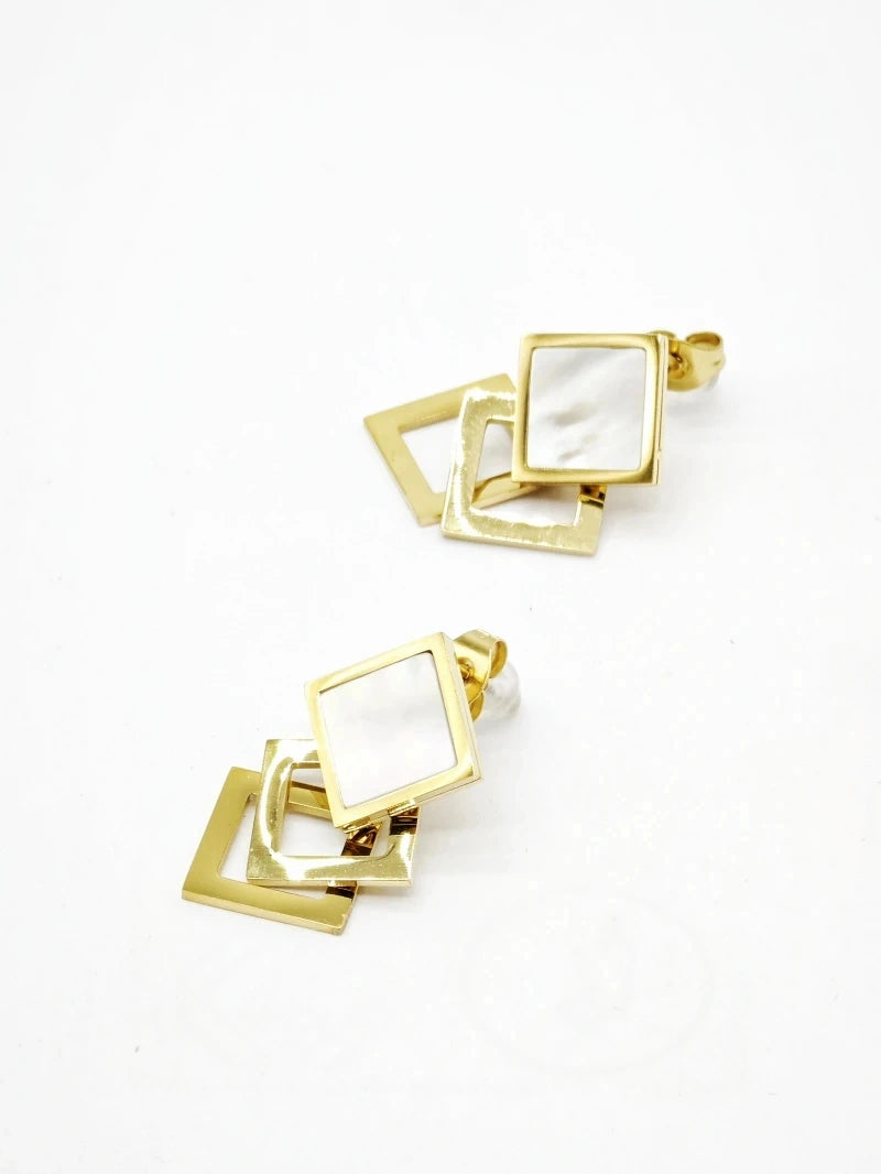 Boucles d’oreilles en acier inoxydable