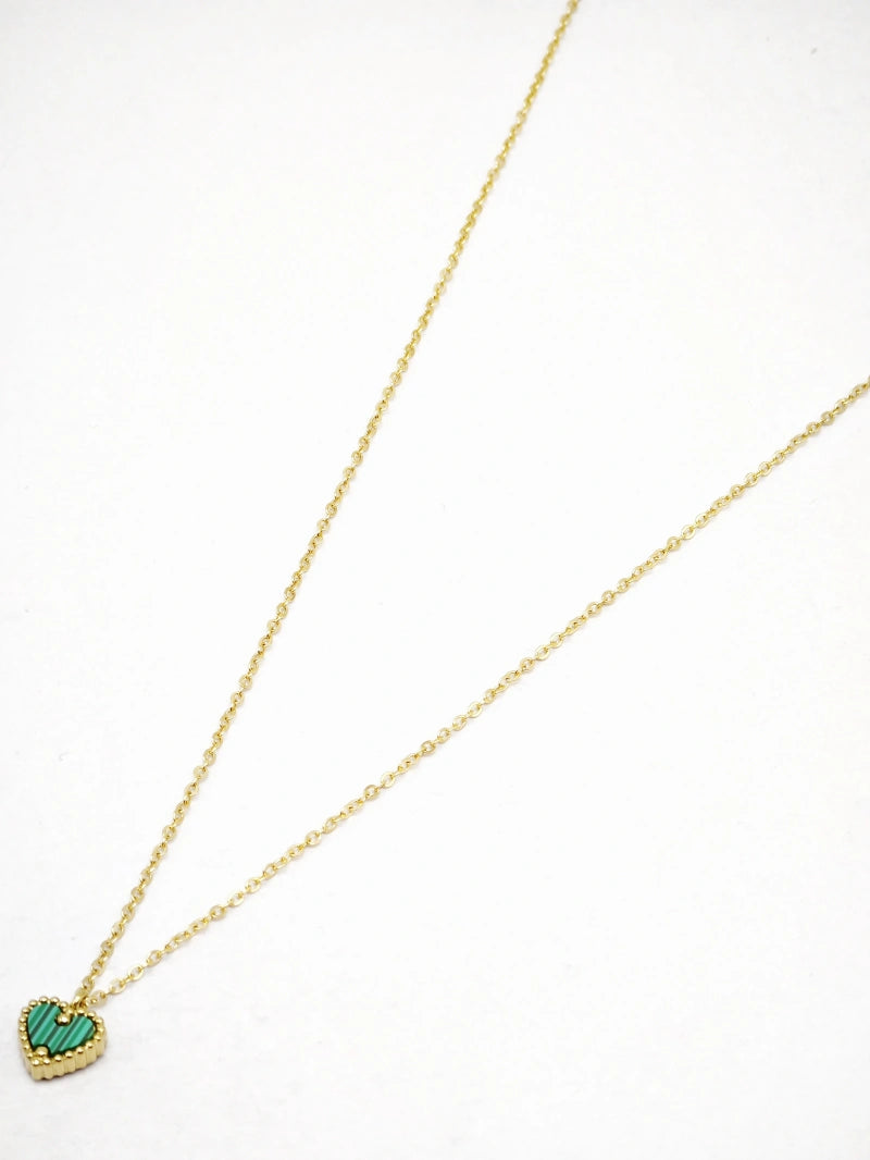 Collier en acier inoxydable - VERT