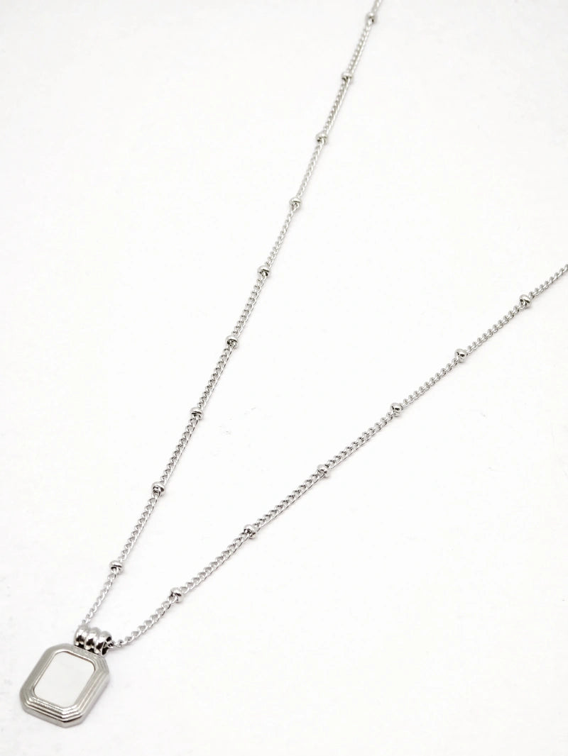 Collier en acier inoxydable - ARGENT