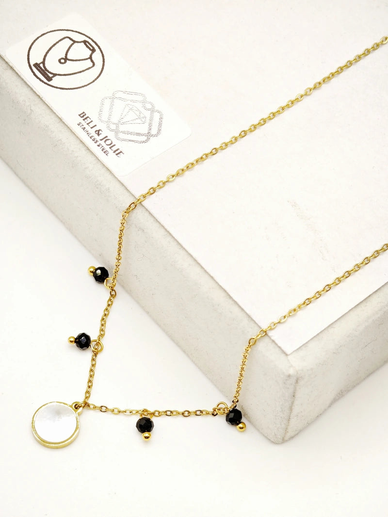 Collier en acier inoxydable - NOIR