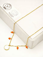 Collier en acier inoxydable - ORANGE