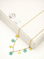 Collier en acier inoxydable - BLEU