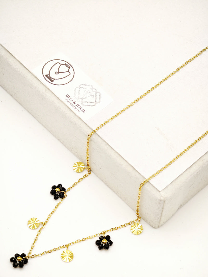 Collier en acier inoxydable - NOIR
