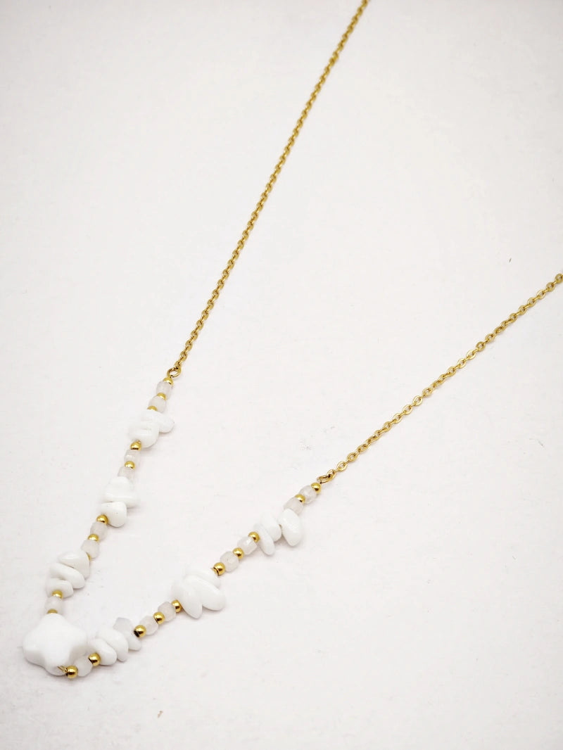 Collier en acier inoxydable - BLANC